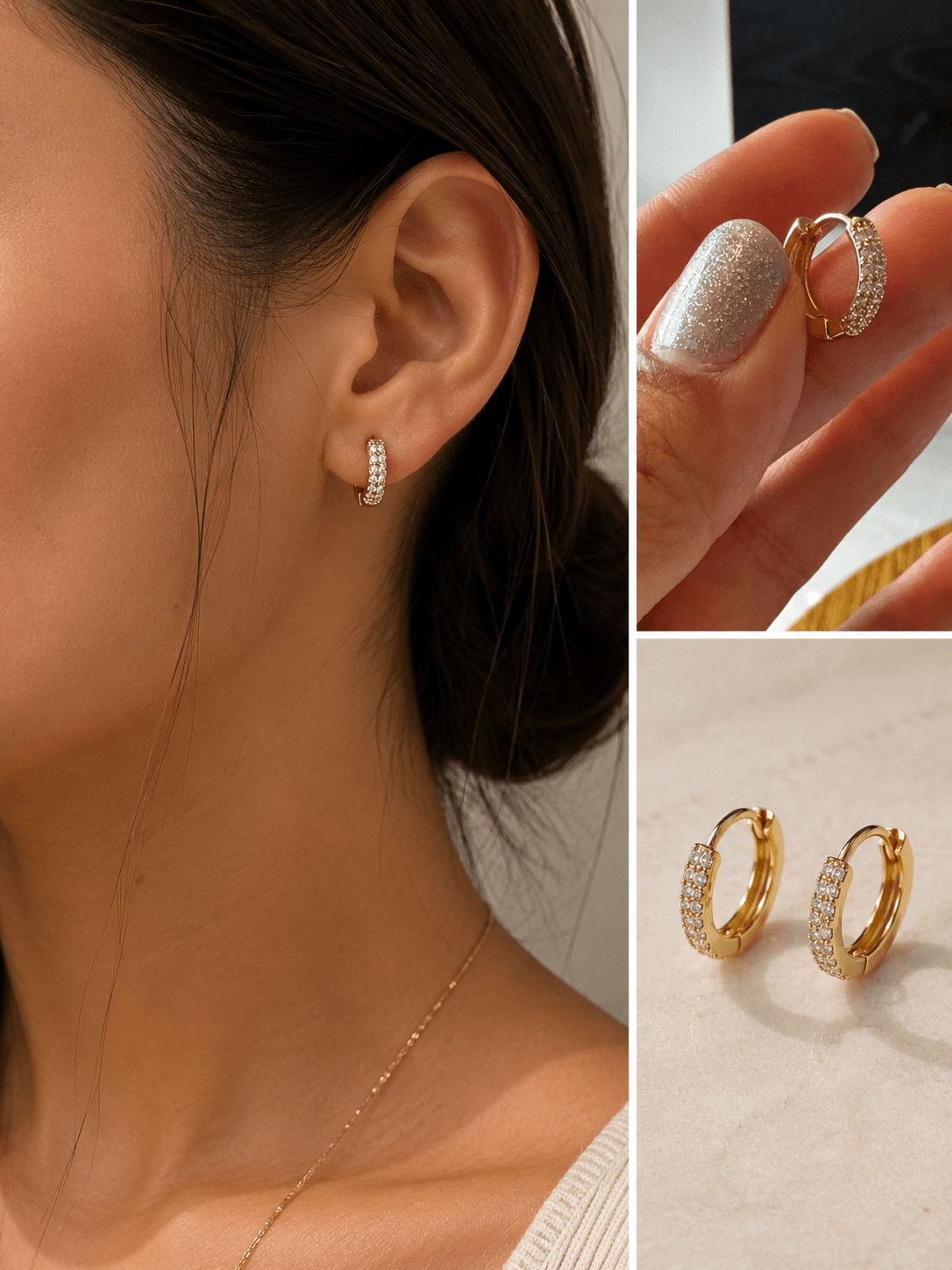 Aretes Aura Mini - AretesDorado VERYSA