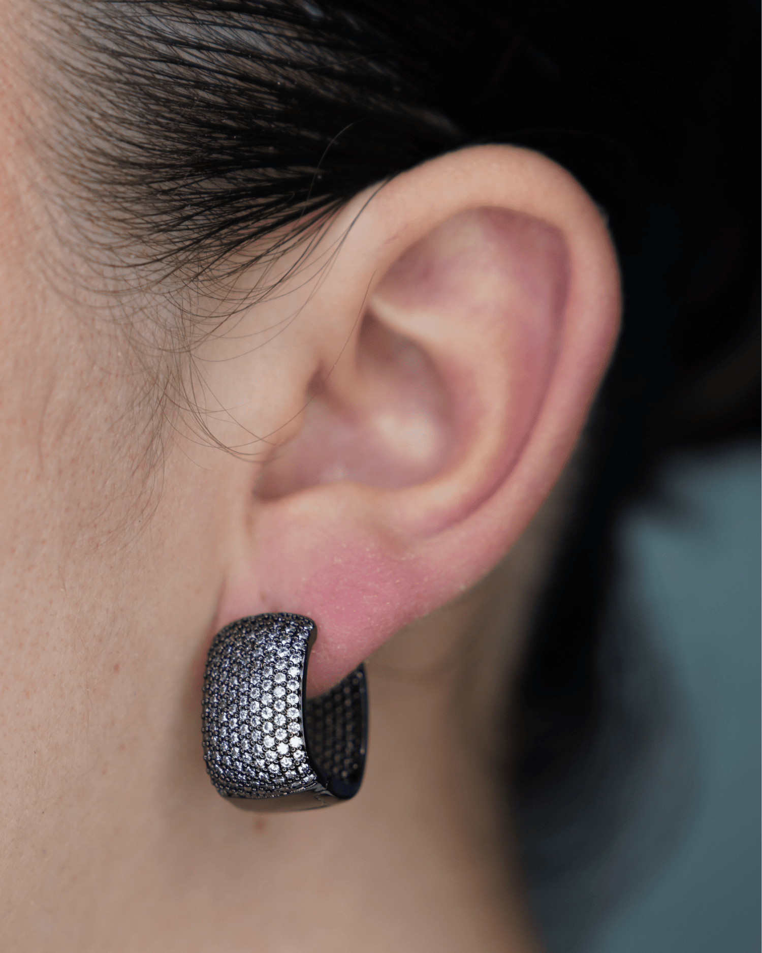 Aretes Bold Shine - AretesNegro VERYSA