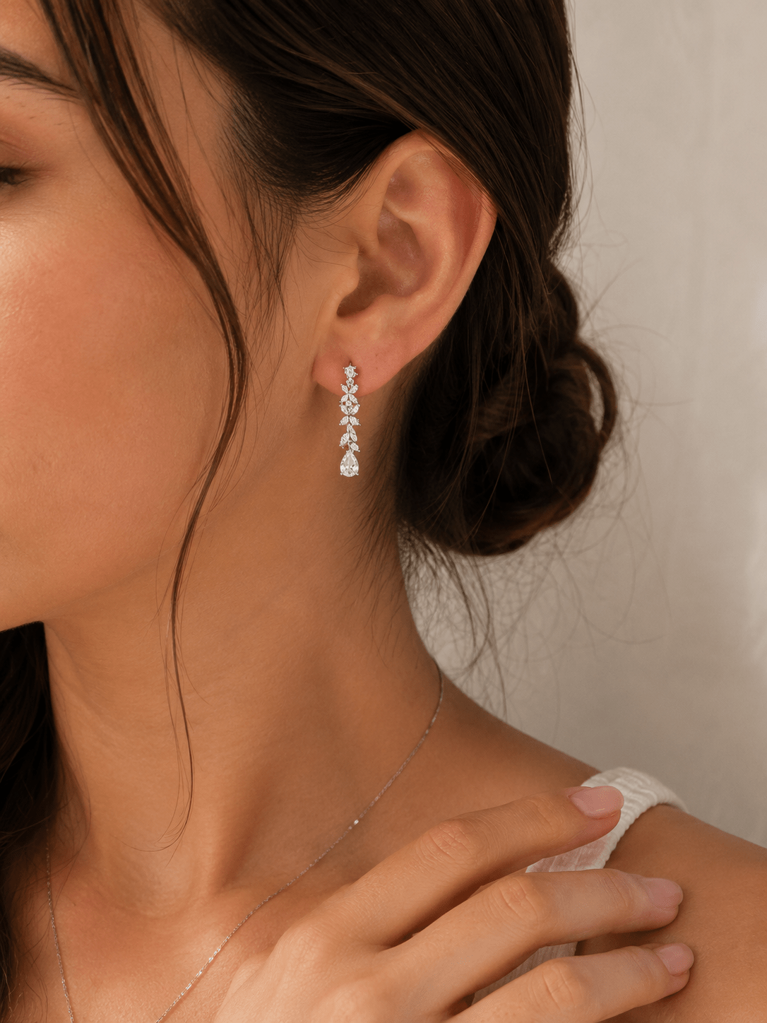 Aretes Celeste Drops - AretesPlateado VERYSA