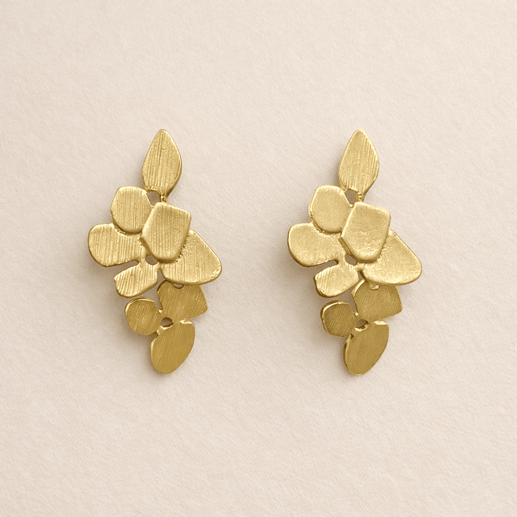 Aretes Golden Petals - Aretes VERYSA