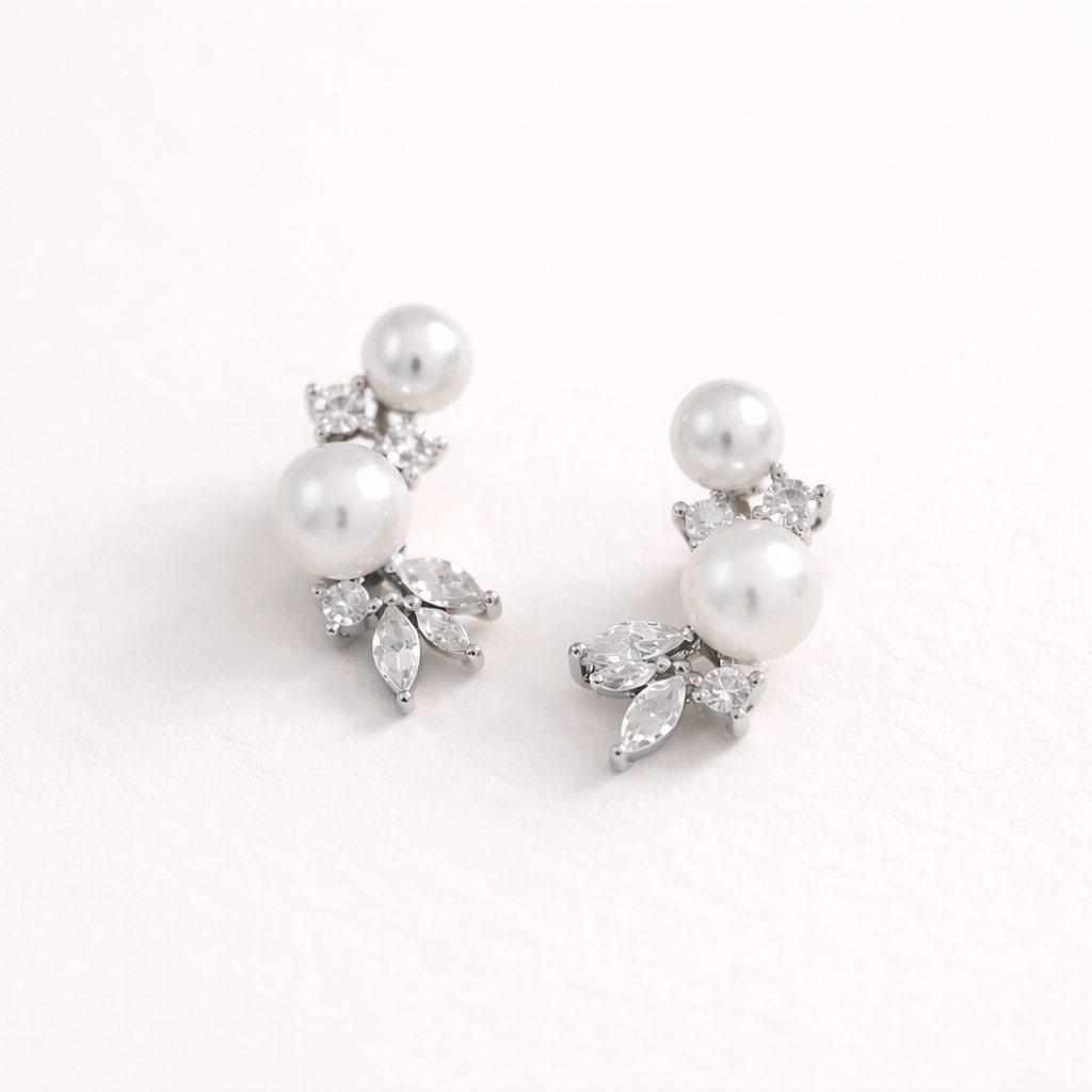 Aretes Lumi Perla - AretesPlateado VERYSA