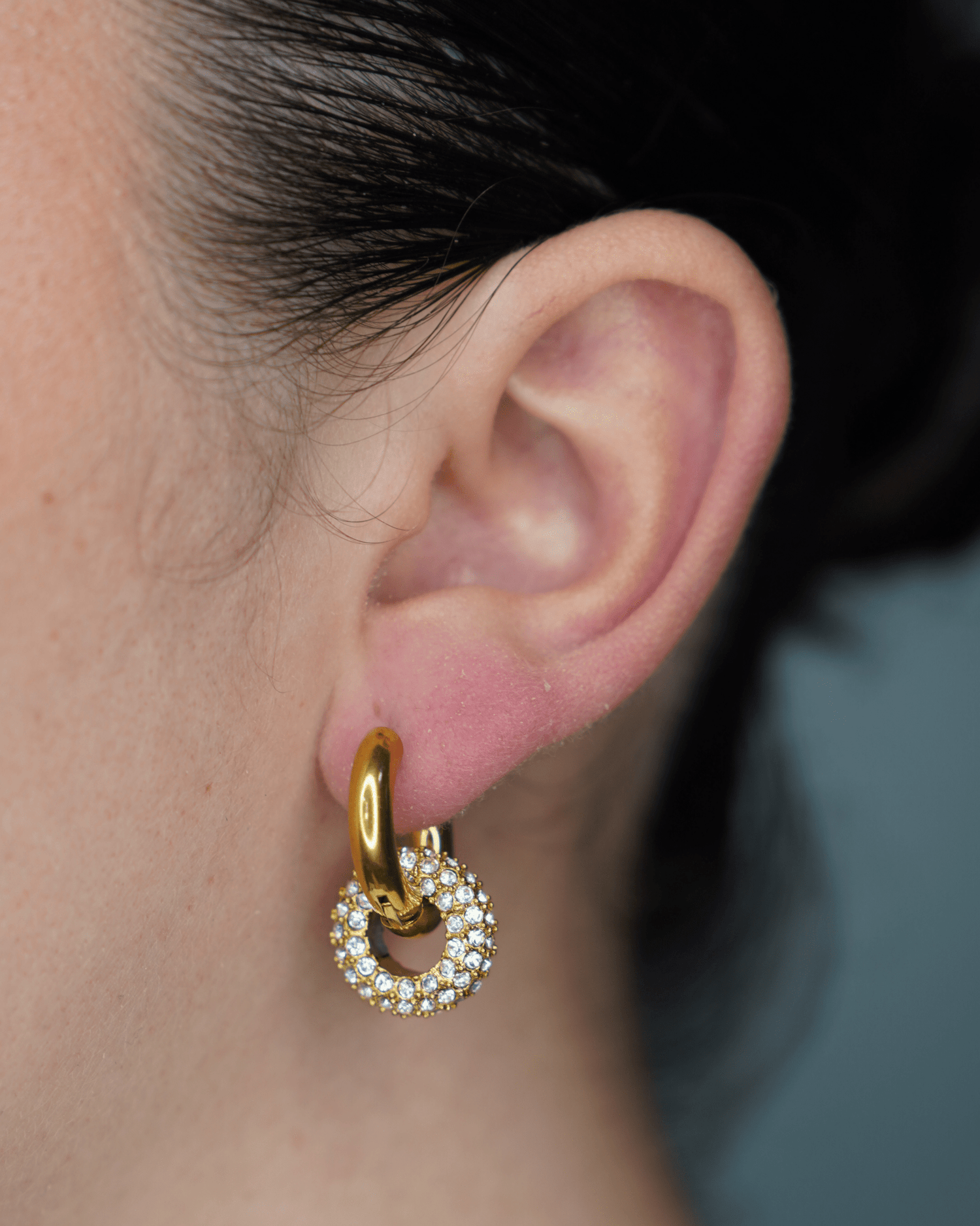 Aretes Luxe Loop - AretesDorado VERYSA