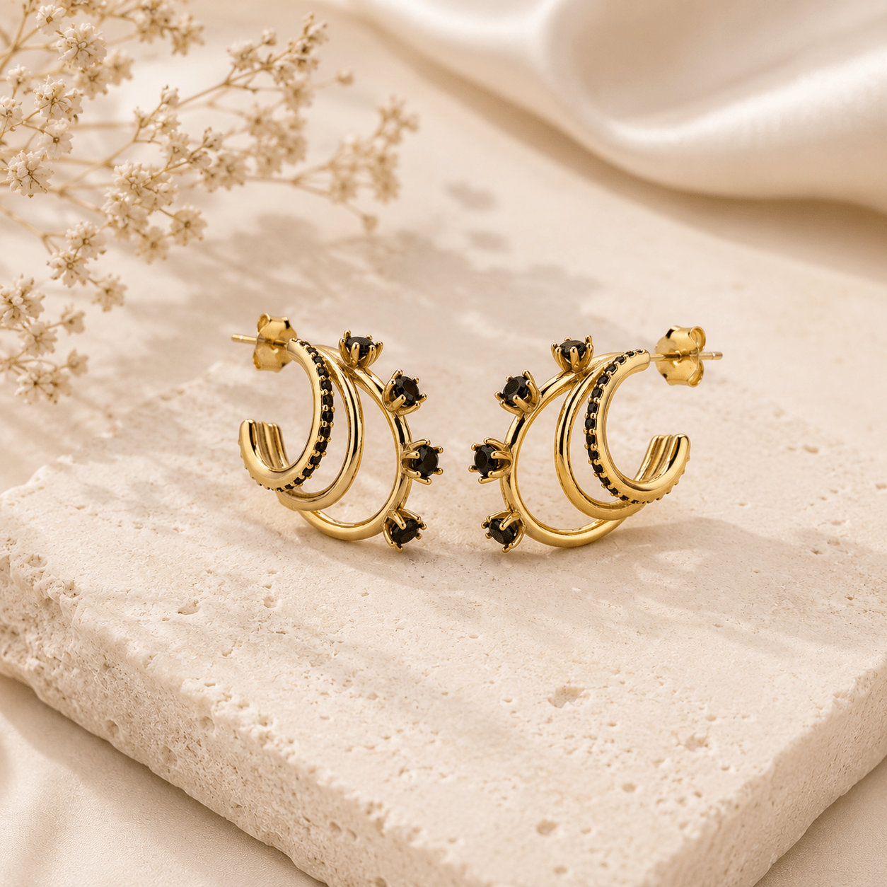 Aretes Midnight - AretesDorado VERYSA