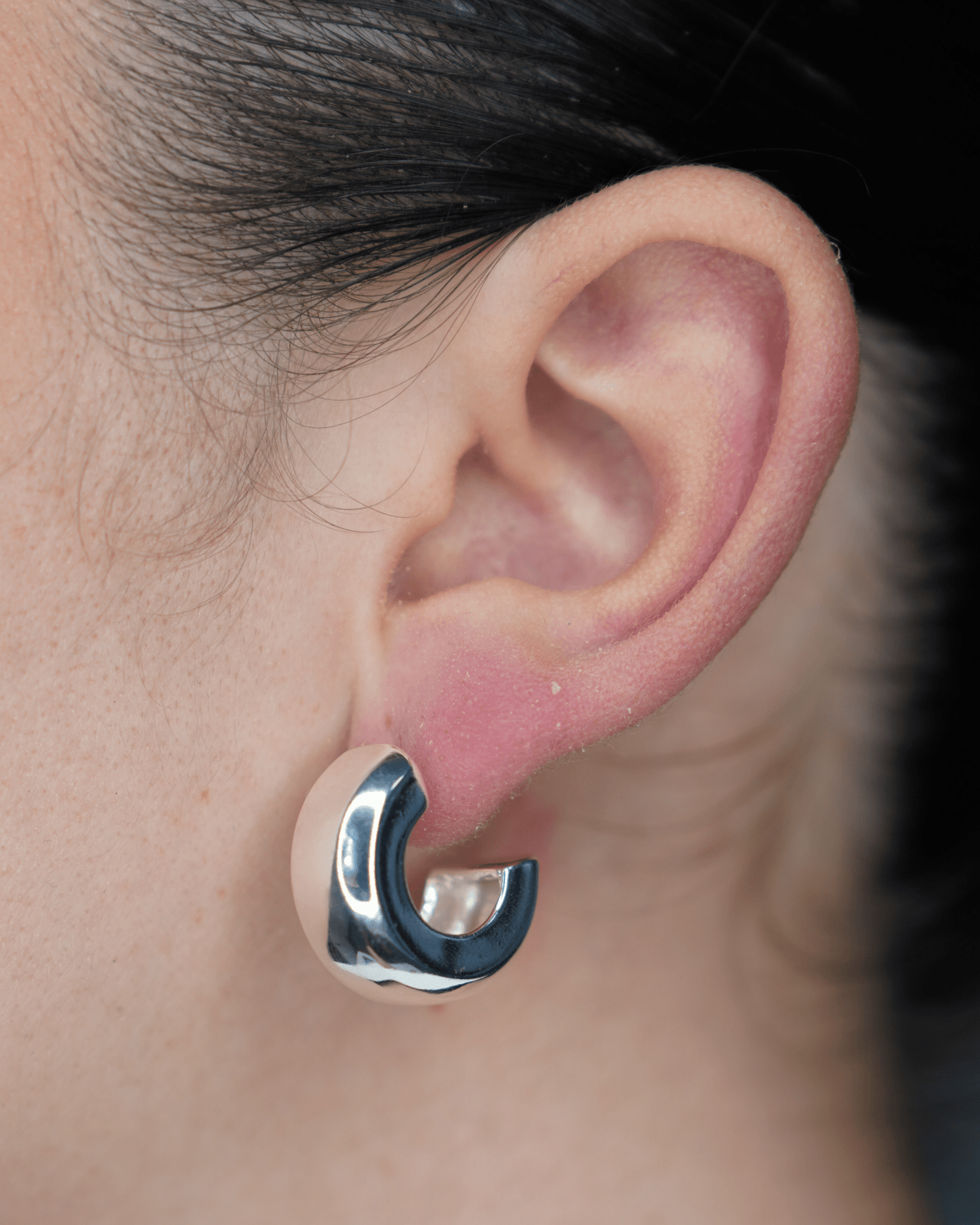 Aretes Moon Bold - AretesPlateado VERYSA