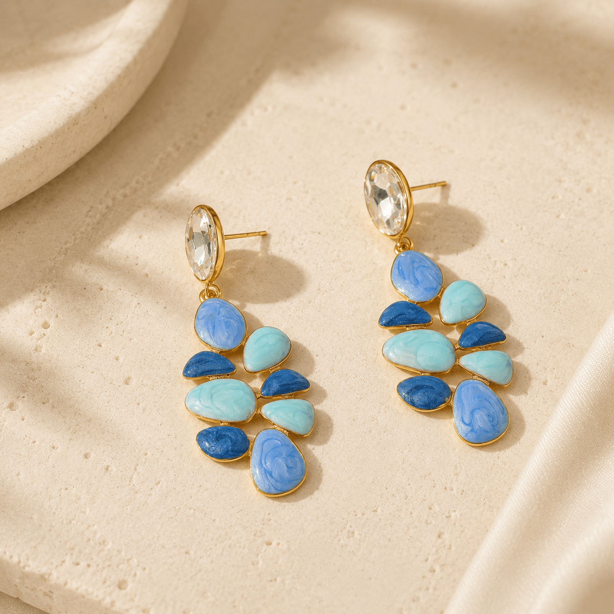 Aretes Riviera -AretesAzul VERYSA