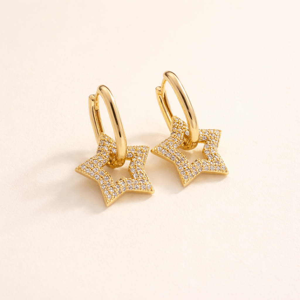Aretes Star Lumi - AretesDorado VERYSA