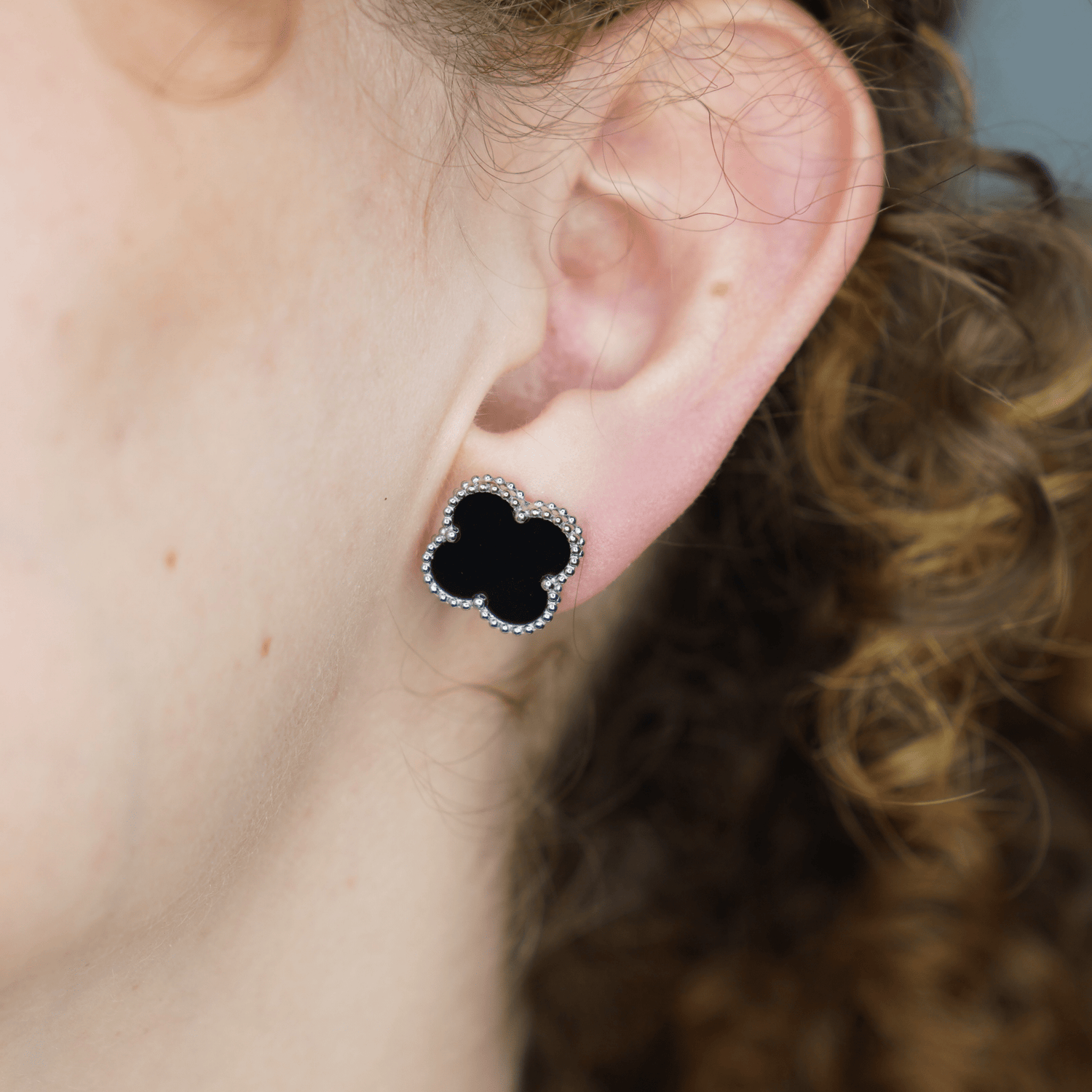 Aretes Trébol - AretesBlanco VERYSA