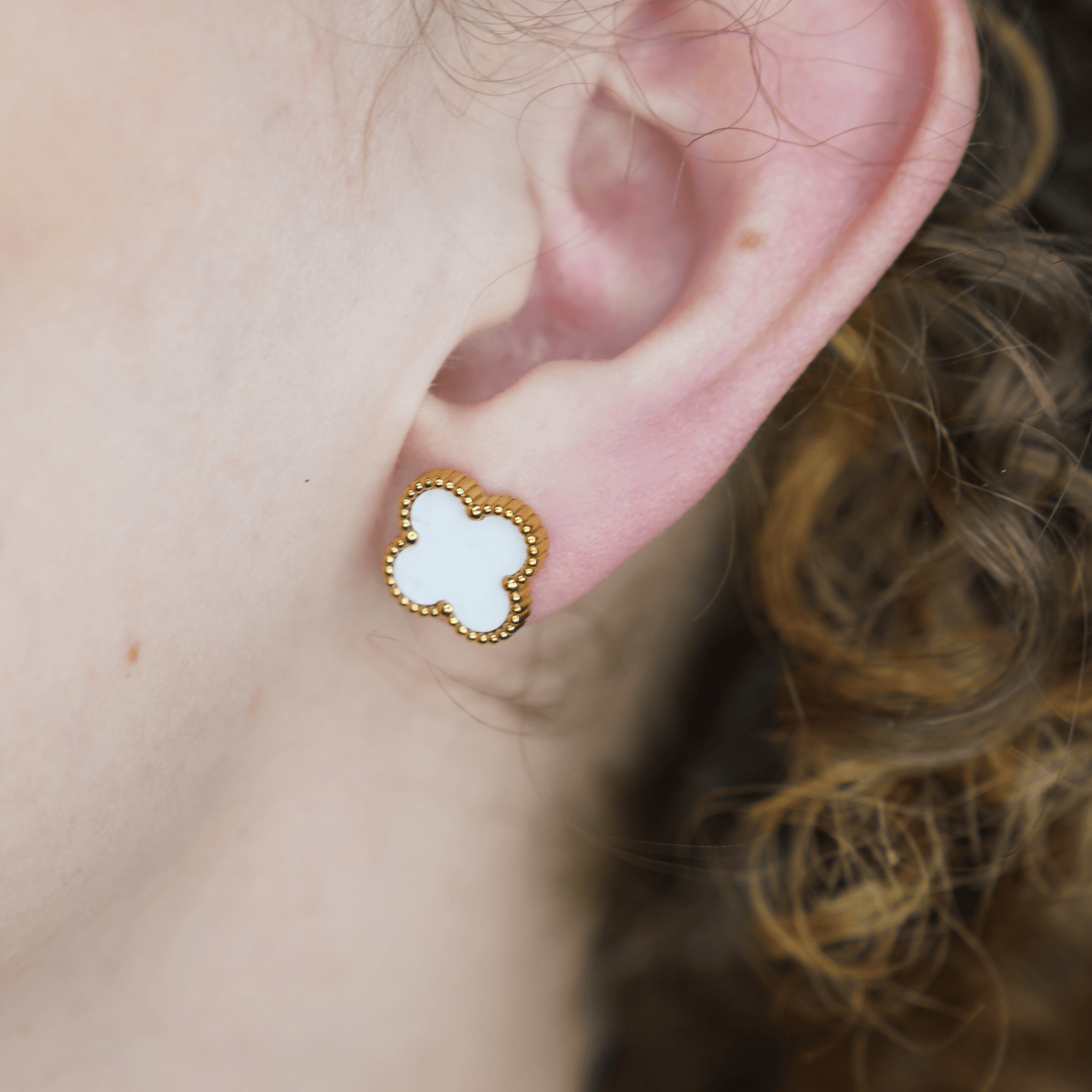 Aretes Trébol - AretesNegro VERYSA