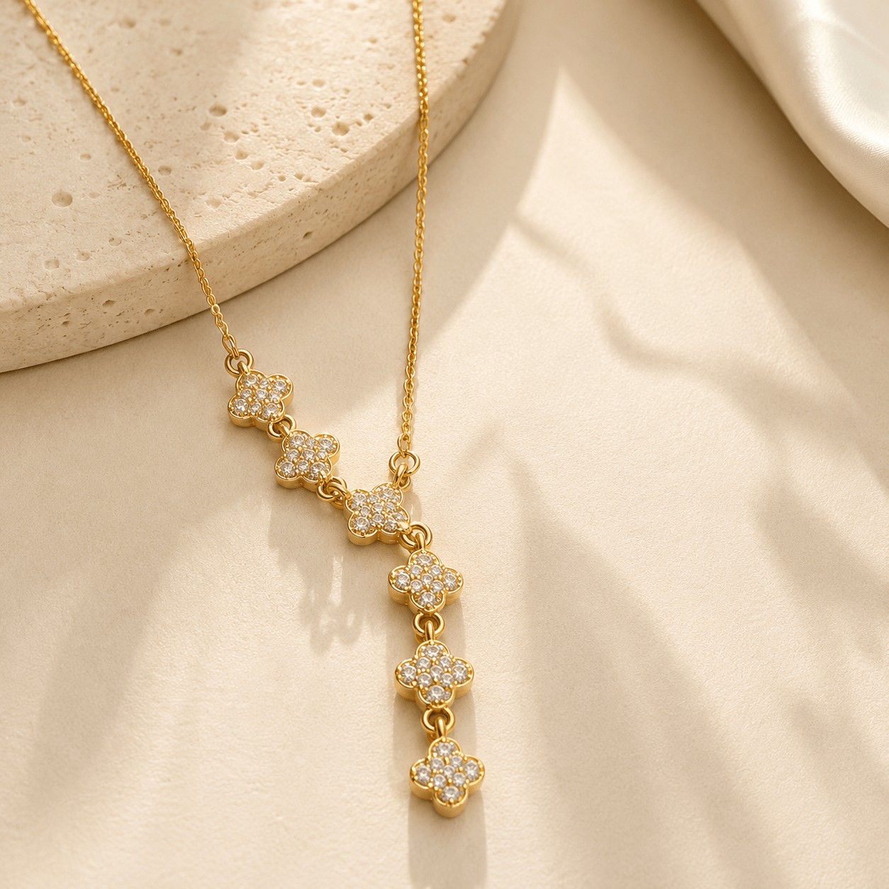 Collar Cascade Lumière -Plateado VERYSA