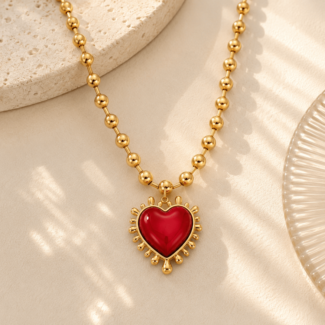 Collar Corazón Amour -CollaresRojo VERYSA