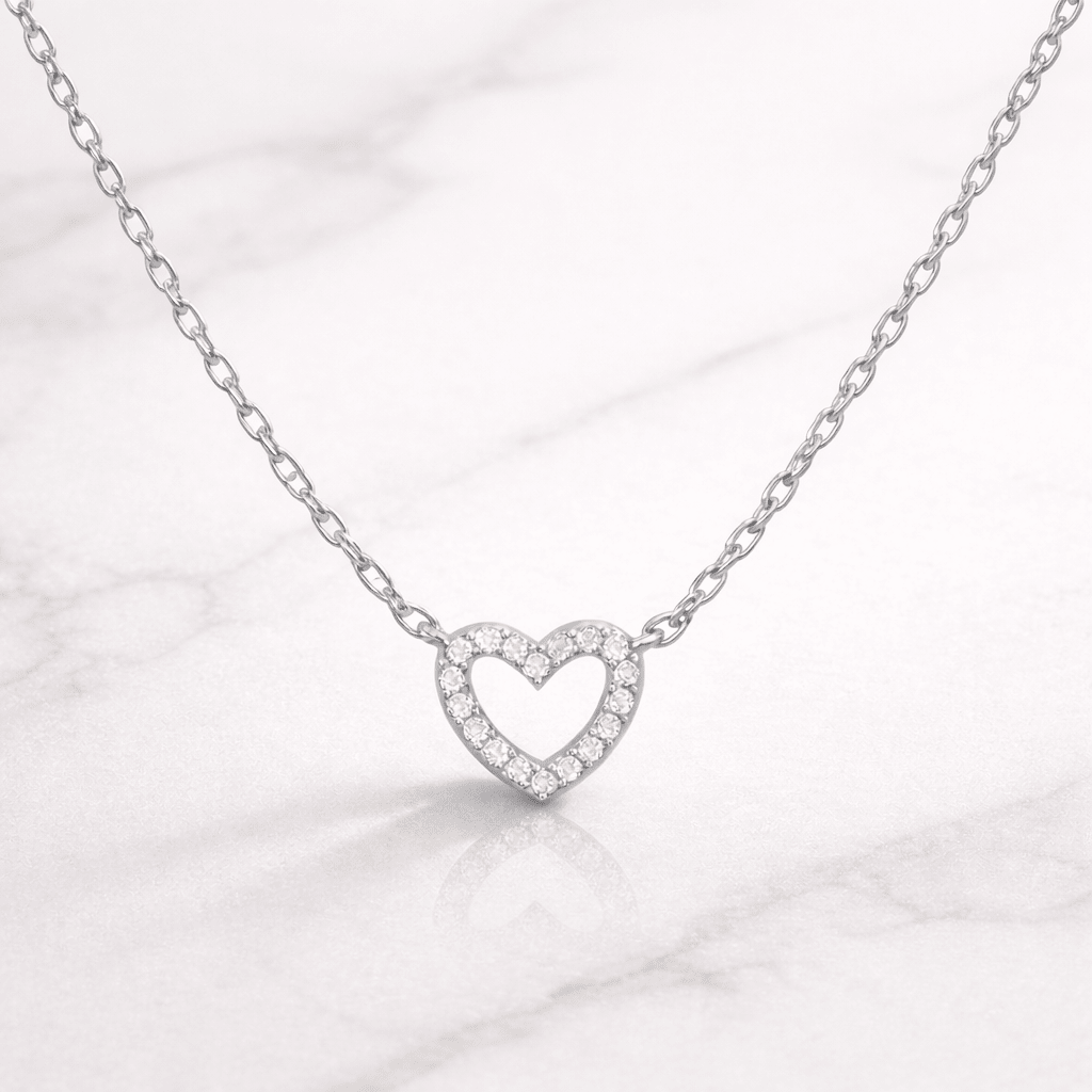 Collar Eternal Heart - CollaresPlateado Rodio VERYSA