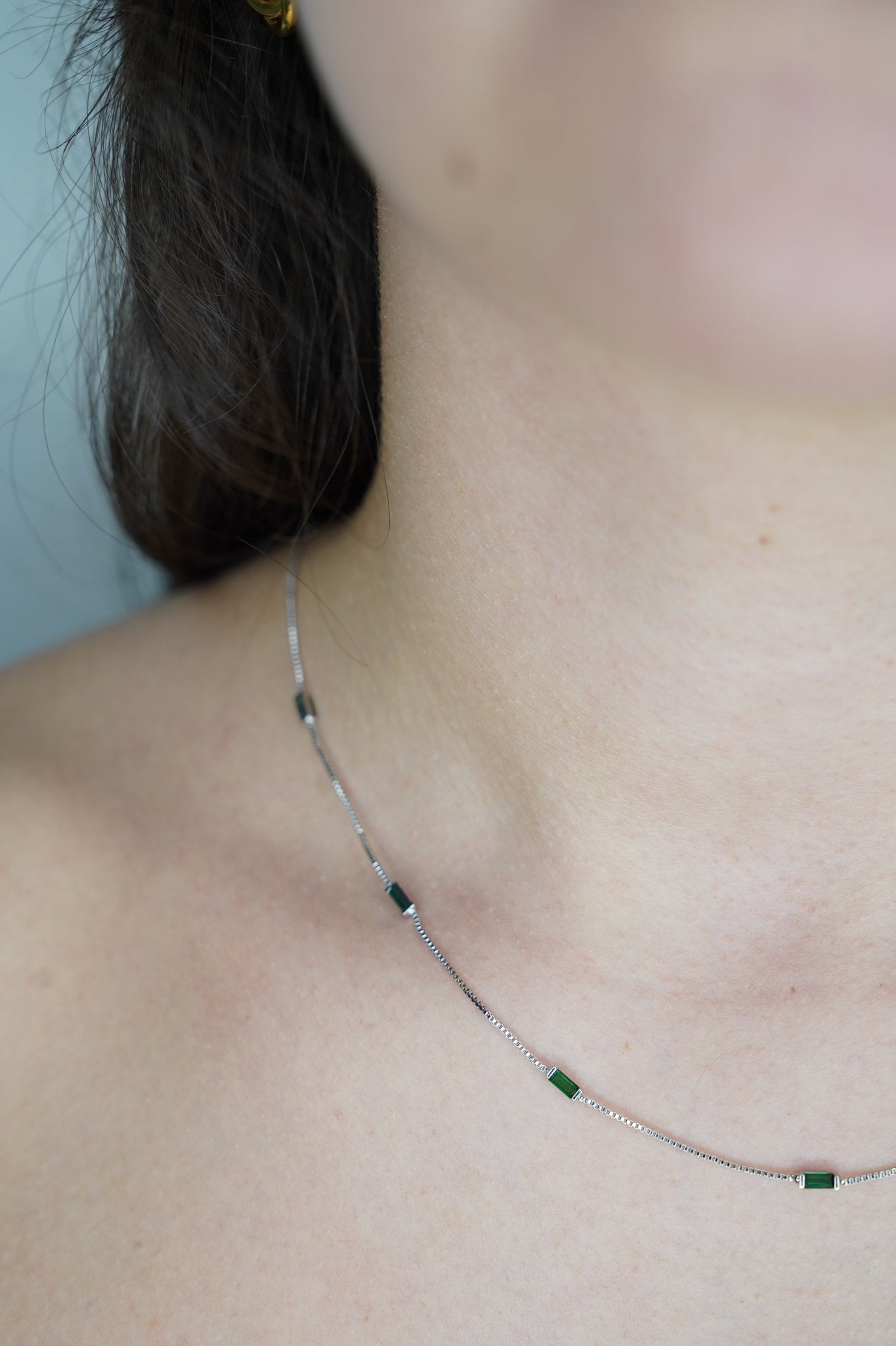 Collar Mini Barre - CollaresPlateado VERYSA