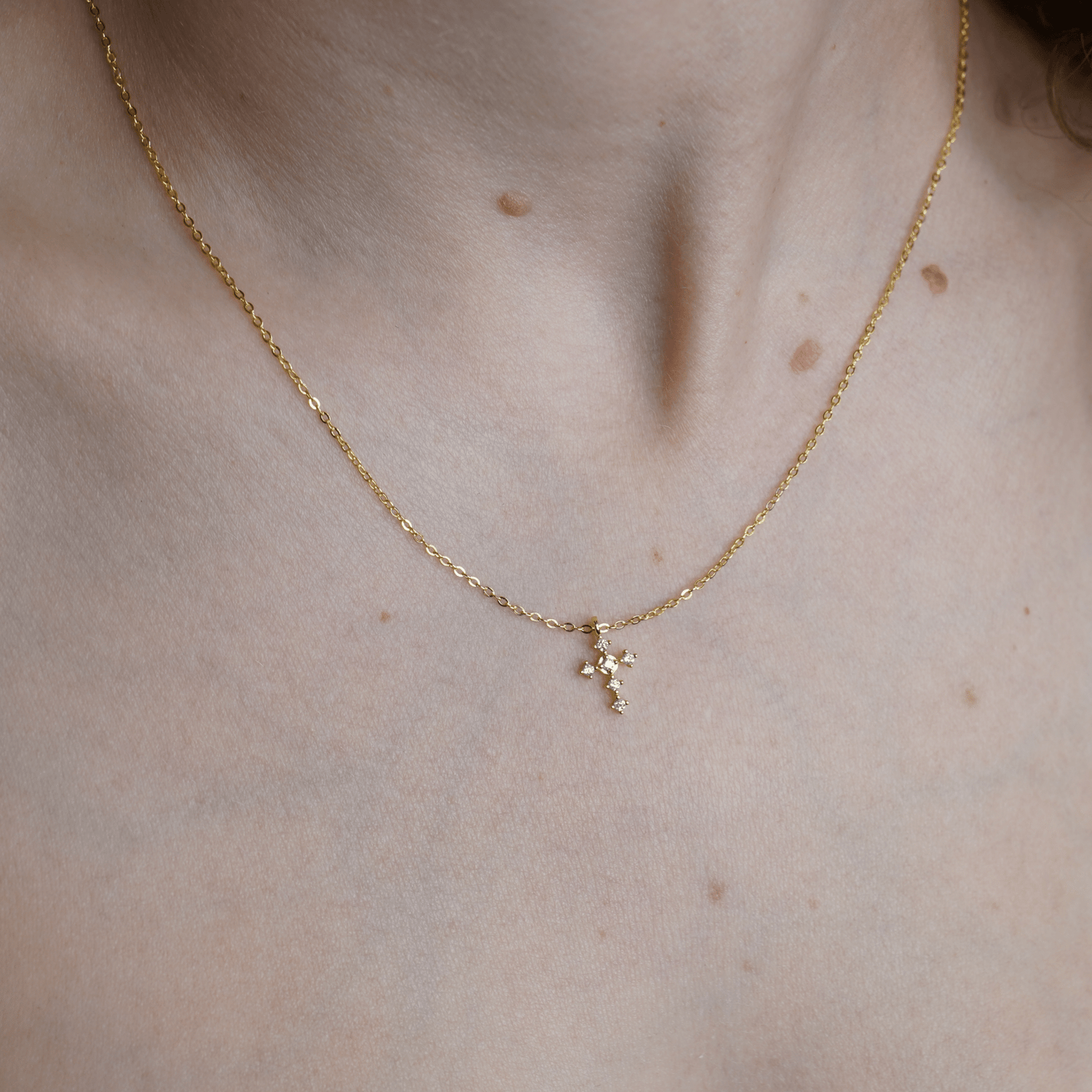 Collar Mini Cruz Plata .925 - CollaresDorado VERYSA