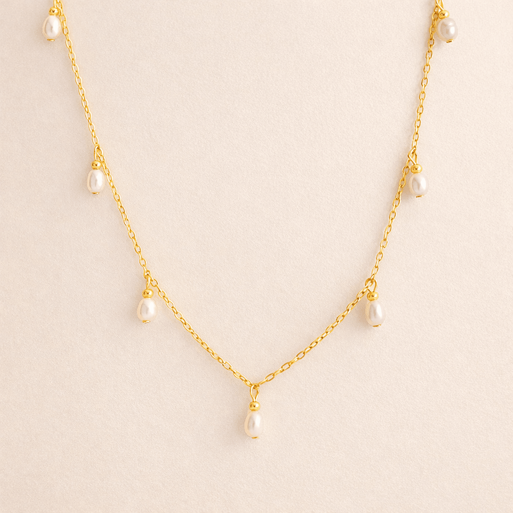 Collar Pearl Drops - CollaresDorado 18k VERYSA