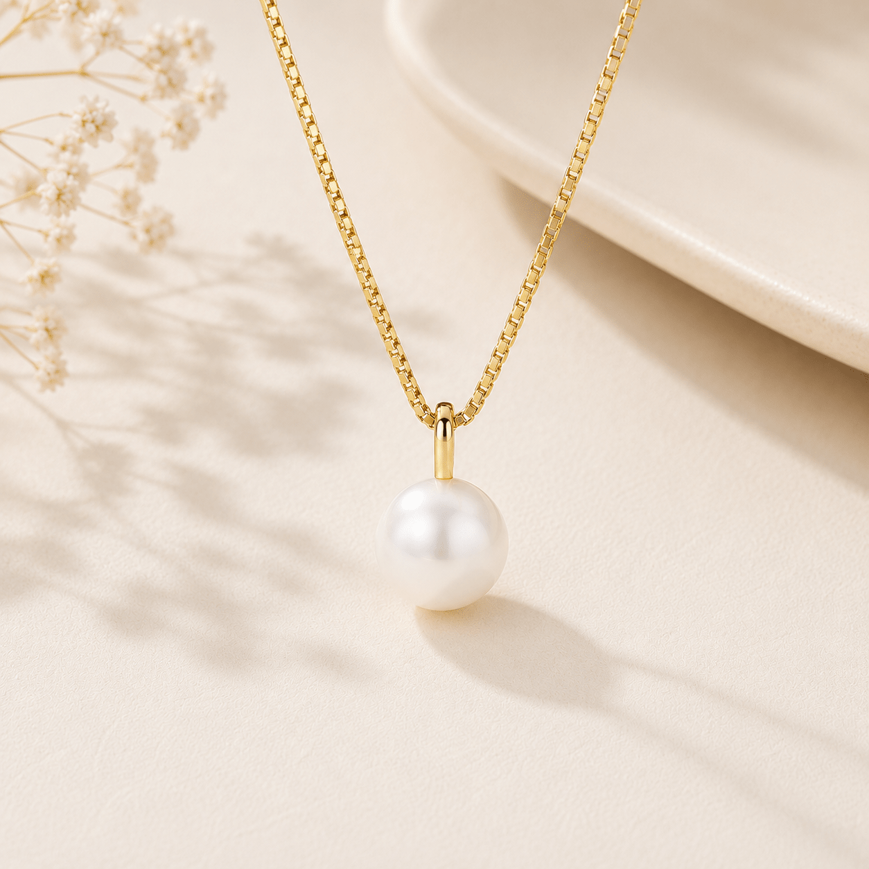 Collar Perla Mini - Dorado VERYSA