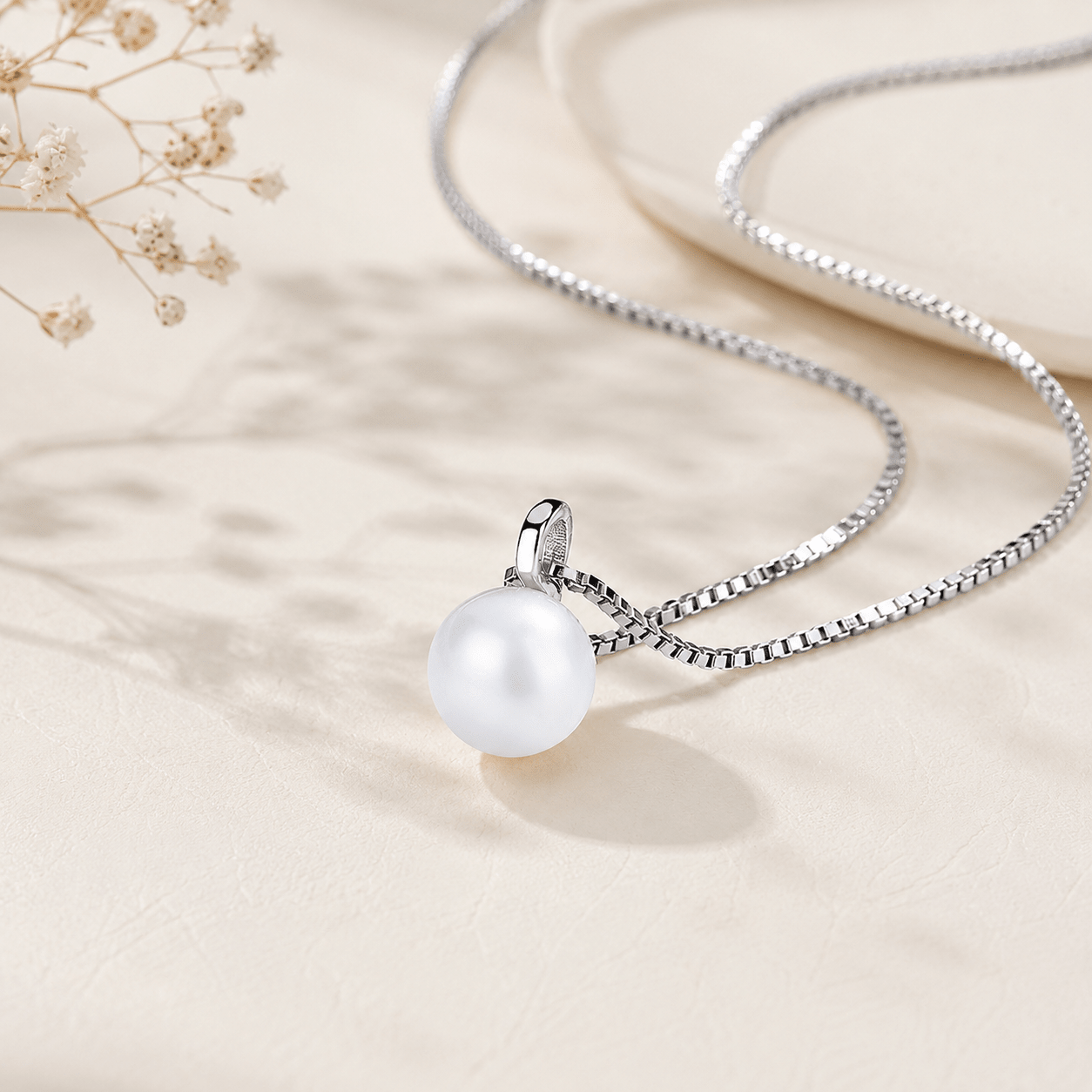 Collar Perla Mini - Plateado VERYSA