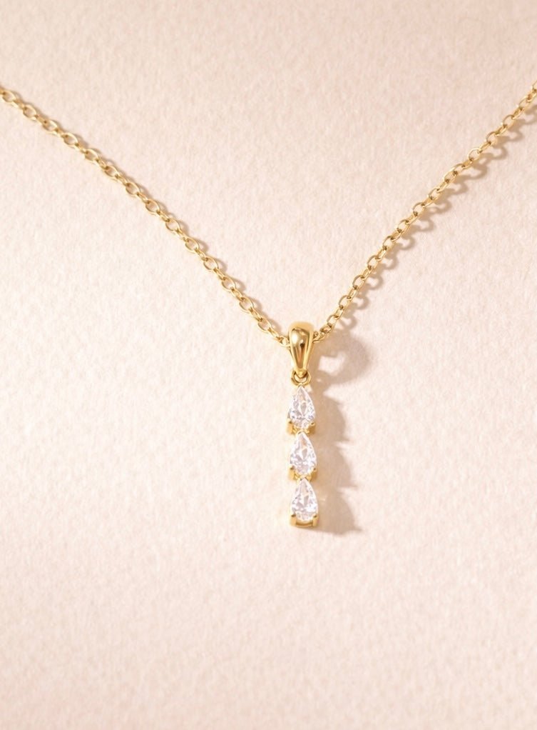 Collar Trinity Drop - CollaresPlateado VERYSA
