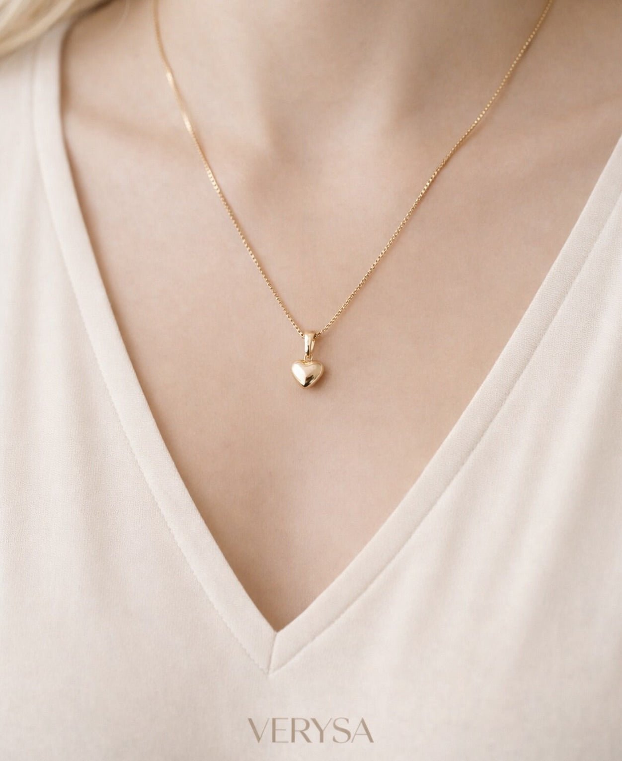 Corazón pequeño Oro Laminado 18k - Collares VERYSA