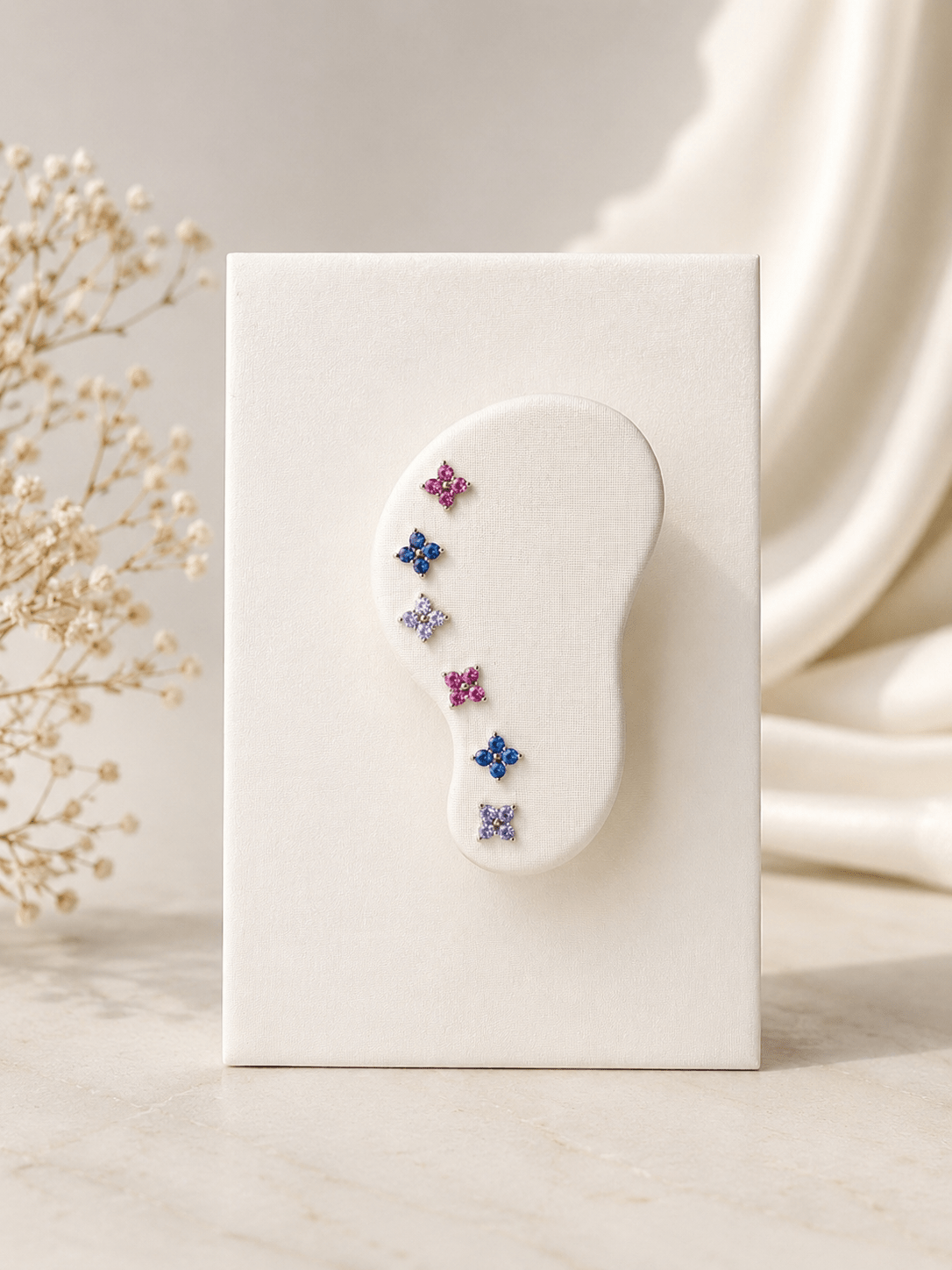 Flower Piercing Collection - PiercingsDorado Ziconias Rosas VERYSA