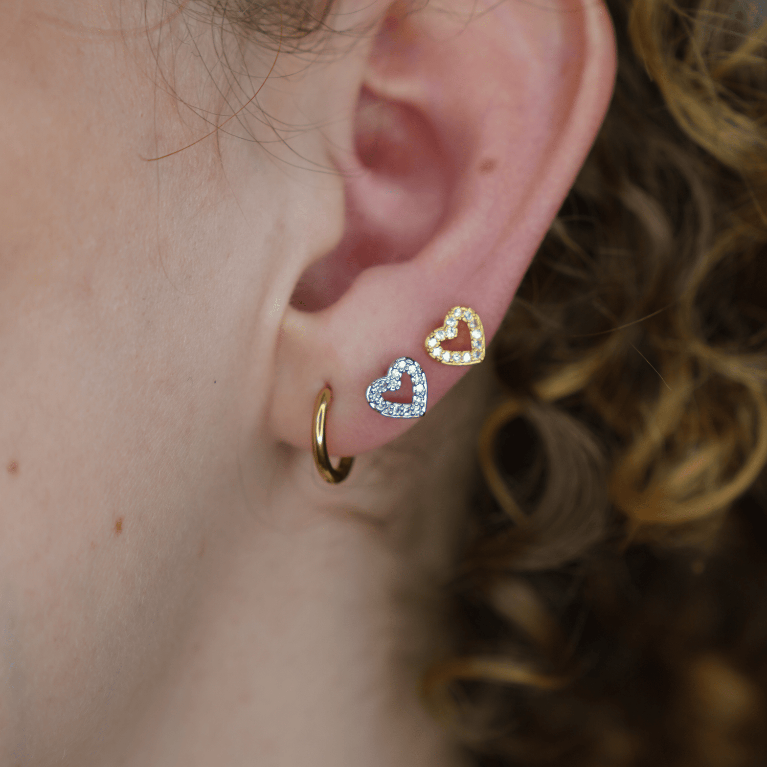 Piercing Broquel Corazón Contorno - PiercingsPlateado VERYSA