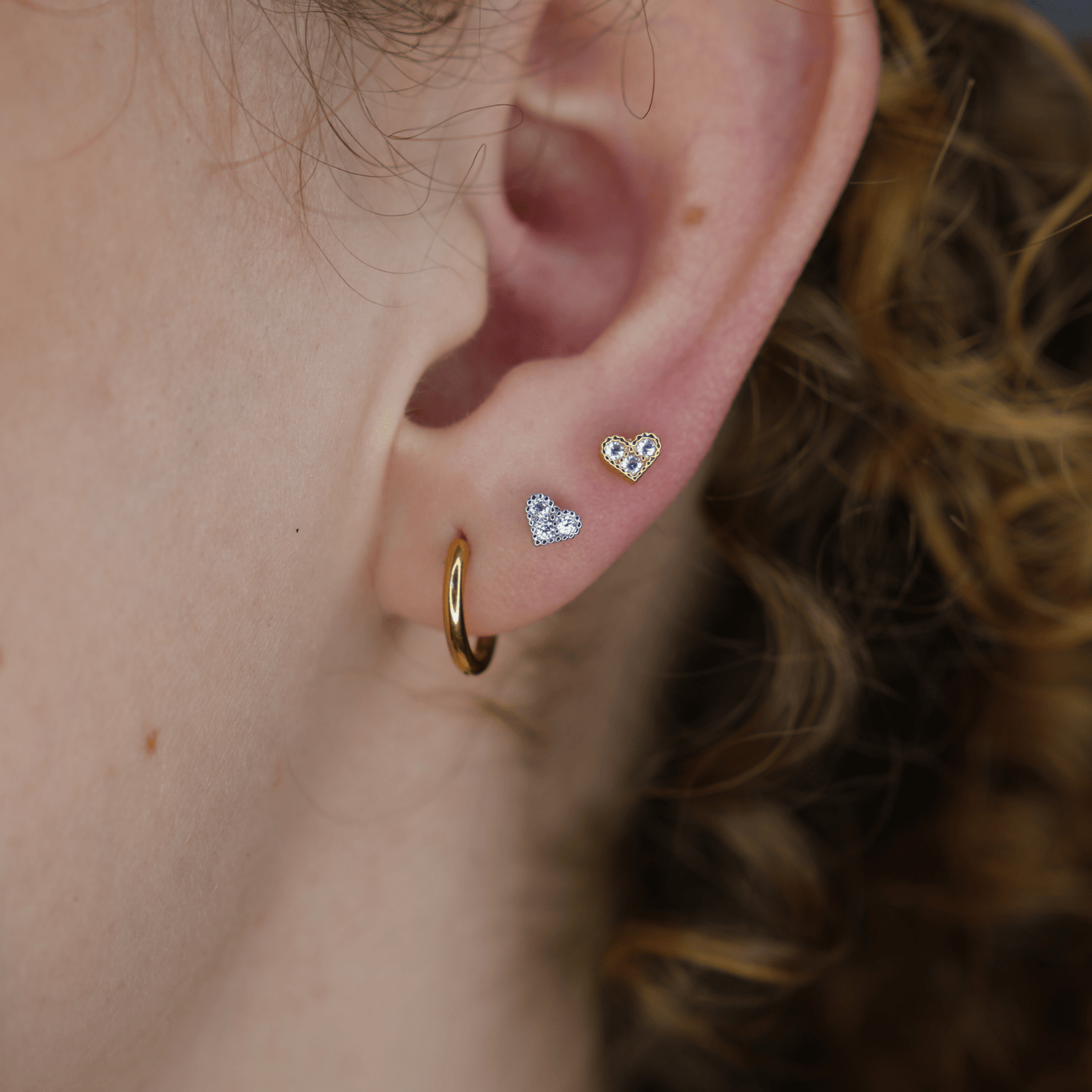 Piercing Broquel Corazón Petite - PiercingsPlateado VERYSA