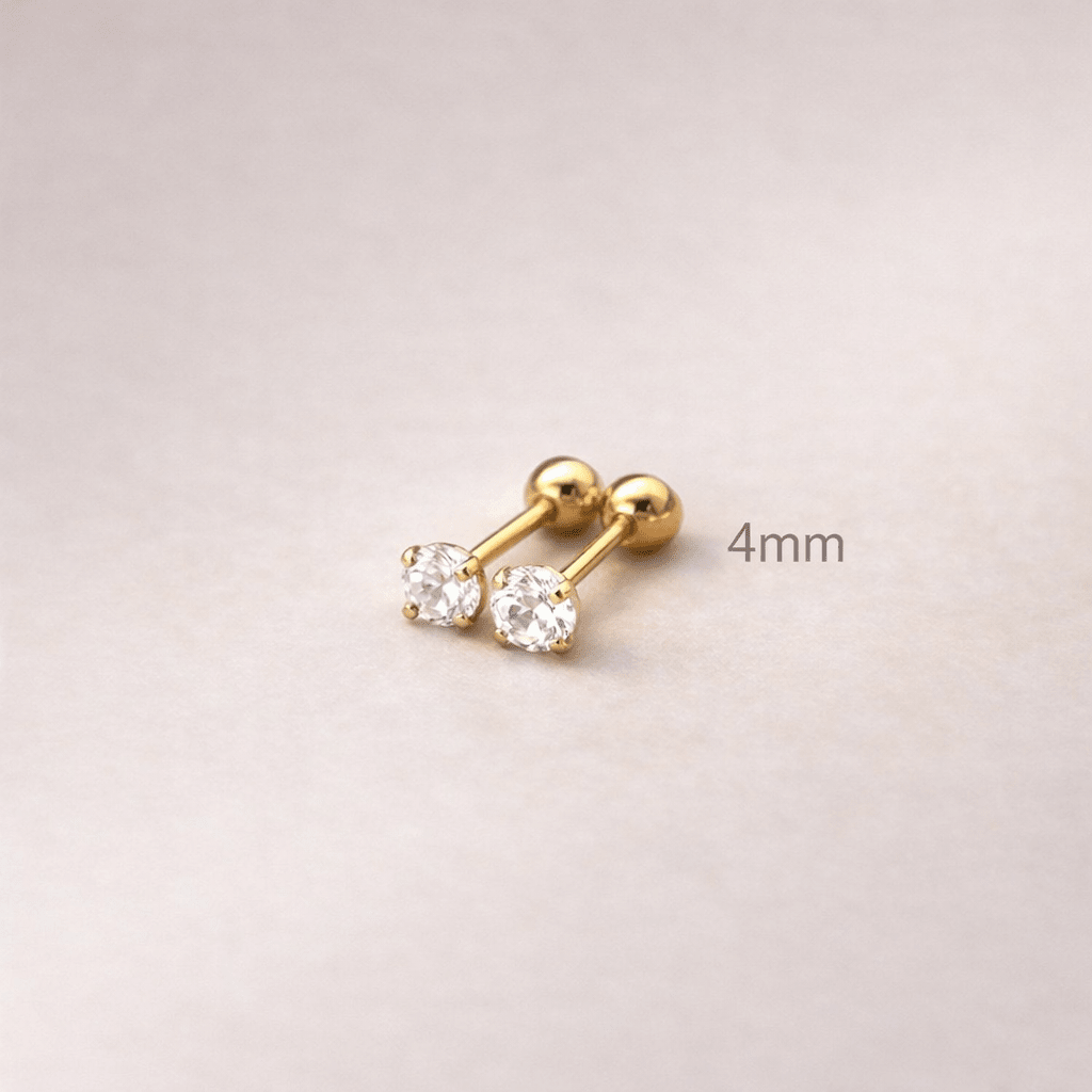 Piercing Zirconia Clásico - Dorado VERYSA