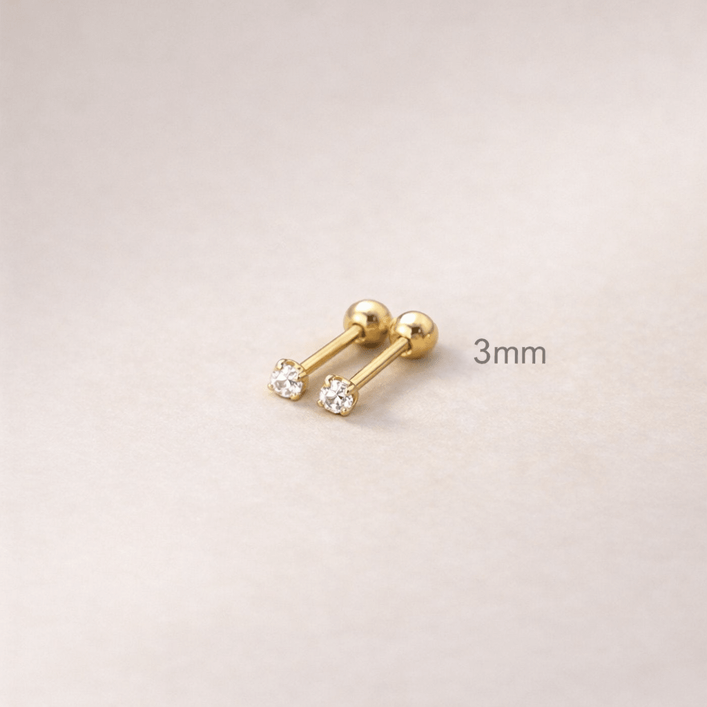 Piercing Zirconia Clásico - Dorado VERYSA