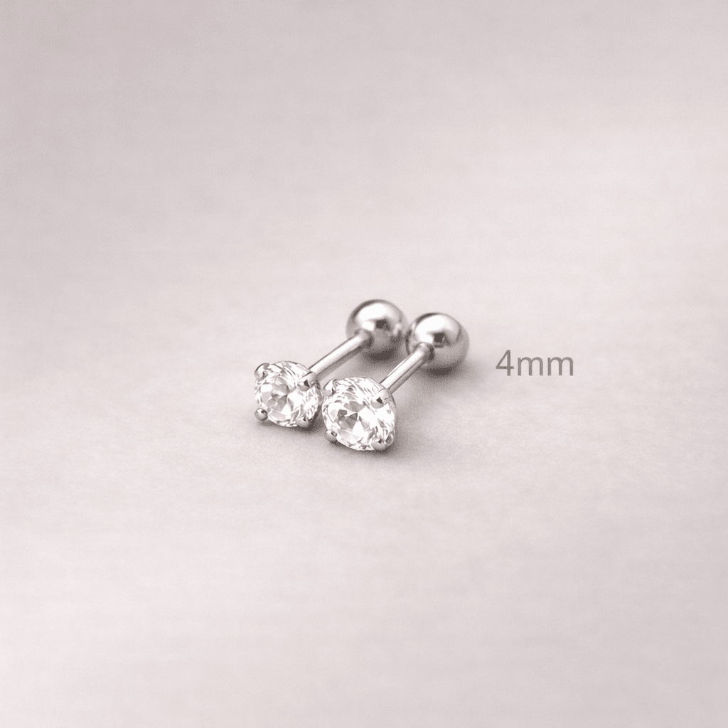 Piercing Zirconia Clásico - Plateado Rodio VERYSA